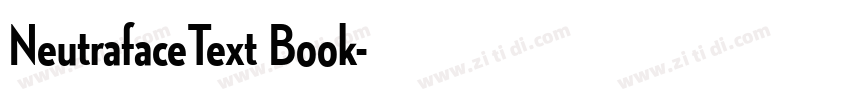 NeutrafaceText Book字体转换